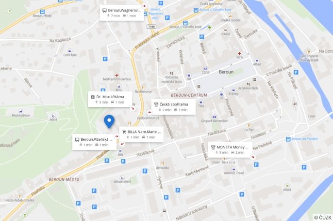 Pronájem, Obchod a služby, Beroun