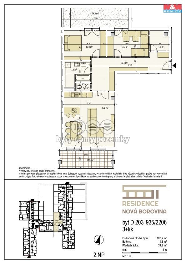 Prodej, Byt 3+kk, Třebíč