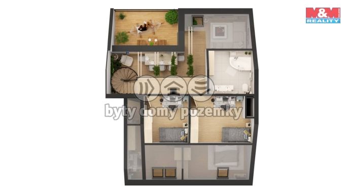 Prodej, Byt 5+kk, Čestice