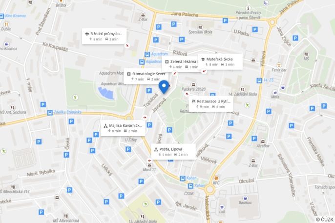 Pronájem, Byt 1+1, Most