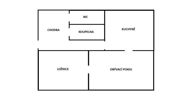 Prodej, Byt 2+1, Tanvald