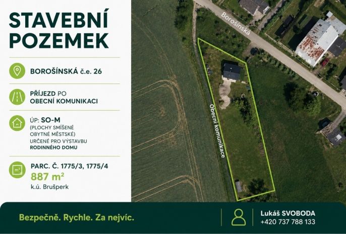 Prodej, Pozemek k bydlení, Brušperk
