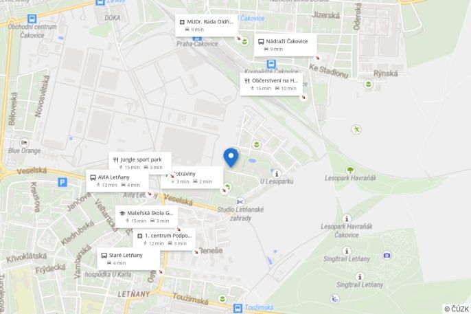 Pronájem, Byt 2+kk, Praha