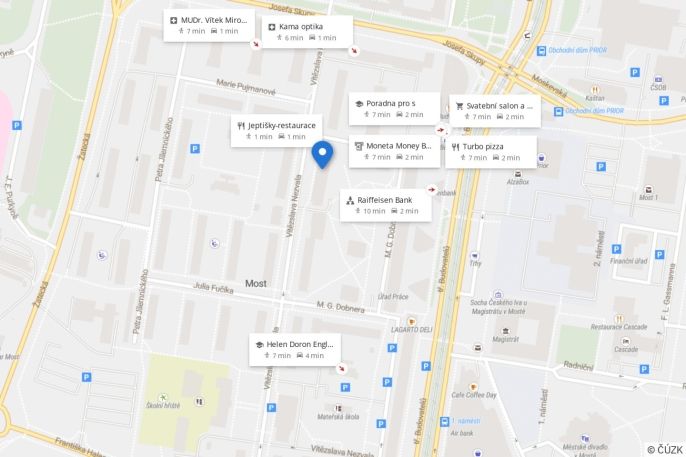 Pronájem, Byt 2+1, Most