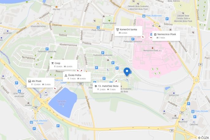 Prodej, Byt 3+1, Písek