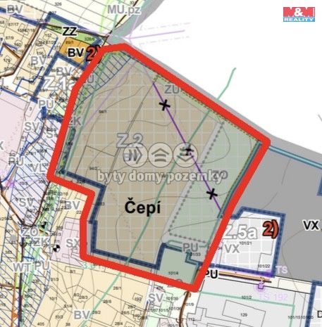 Prodej, Pozemek k bydlení, Čepí