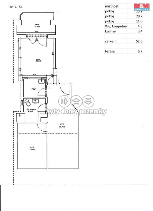 Pronájem, Byt 3+1, Praha