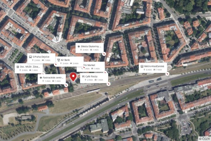 Pronájem, Byt 2+kk, Praha