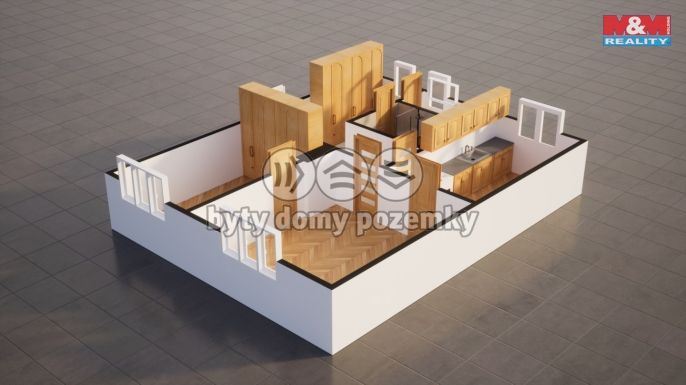 Prodej, Byt 2+1, Jablonec nad Nisou