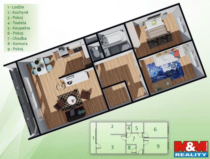 Prodej, Byt 3+kk, Mladá Boleslav