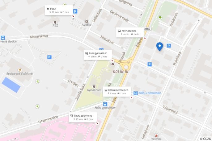 Pronájem, Byt 1+kk, Kolín