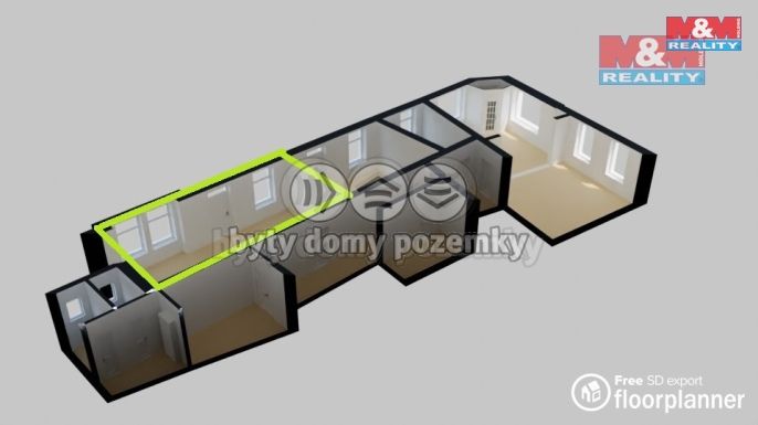 Pronájem, Kancelářský prostor, Humpolec