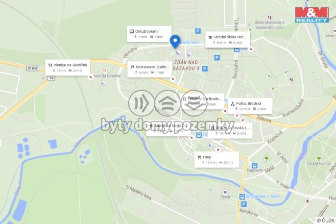 Pronájem, Byt 2+1, Žďár nad Sázavou