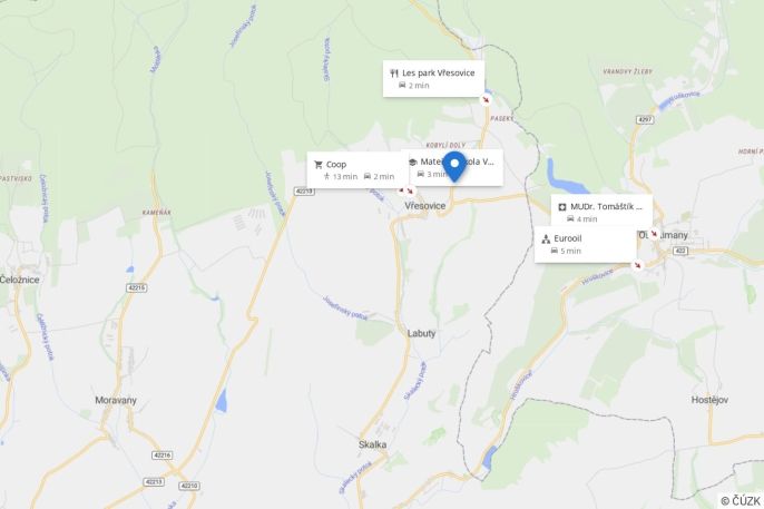 Prodej, Pozemek k bydlení, Vřesovice