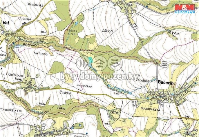 Prodej, Louka, Bačetín