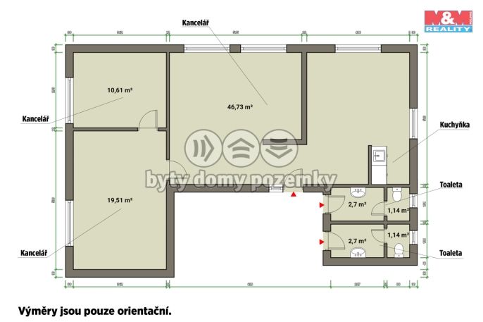 Pronájem, Kancelářský prostor, Klatovy