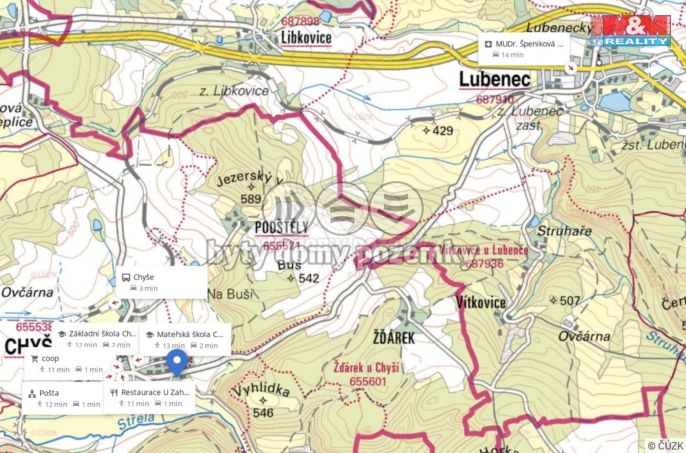 Prodej, Pozemek k bydlení, Chyše