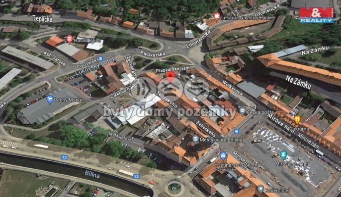 Prodej, Obchod a služby, Bílina