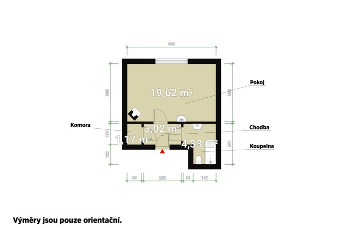 Prodej, Byt 1+kk, Kralovice