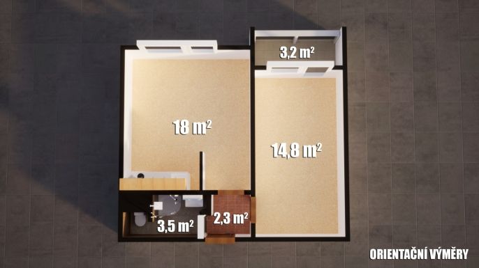 Prodej, Byt 2+kk, Děčín