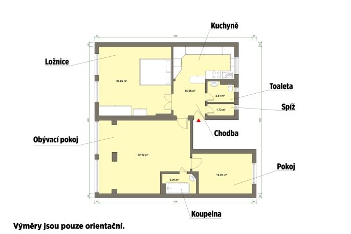 Prodej, Byt 3+1, Tři Sekery