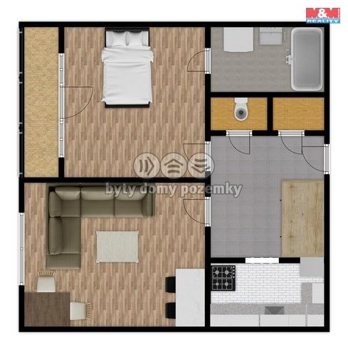 Prodej, Byt 2+1, Litvínov