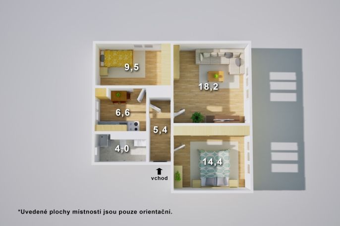 Prodej, Byt 3+1, Ústí nad Labem