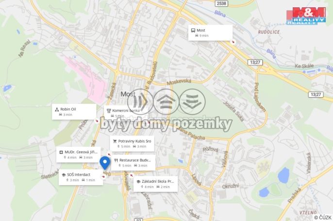 Pronájem, Byt 1+1, Most