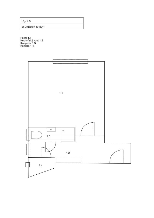 Prodej, Byt 1+kk, Praha