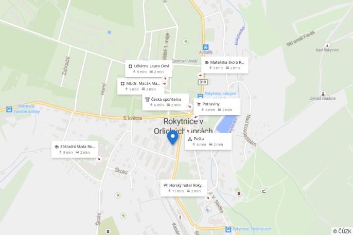 Pronájem, Byt 1+1, Rokytnice v Orlických horách