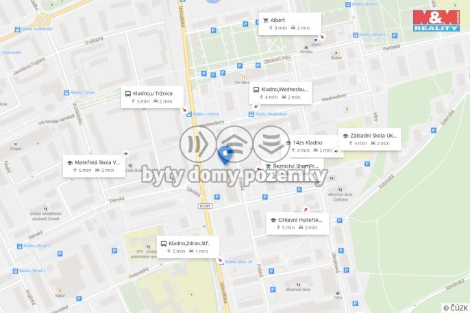 Pronájem, Byt 2+1, Kladno