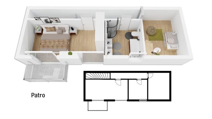 Prodej, Byt 3+kk, Klínec