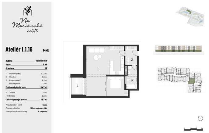 Prodej, Byt 2+kk, Brandýs nad Labem-Stará Boleslav