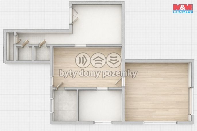 Pronájem, Byt 2+1, Plzeň