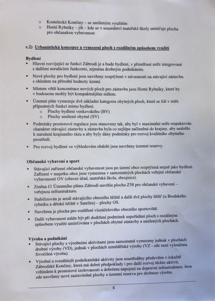 Prodej, Pozemek k bydlení, Zábrodí