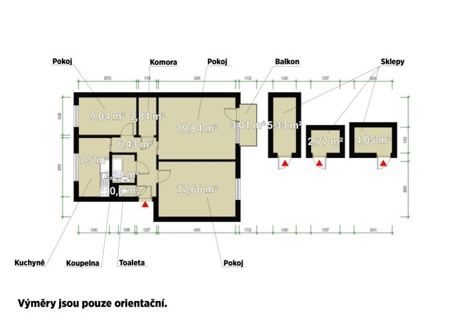 Prodej, Byt 3+1, Chotěšov