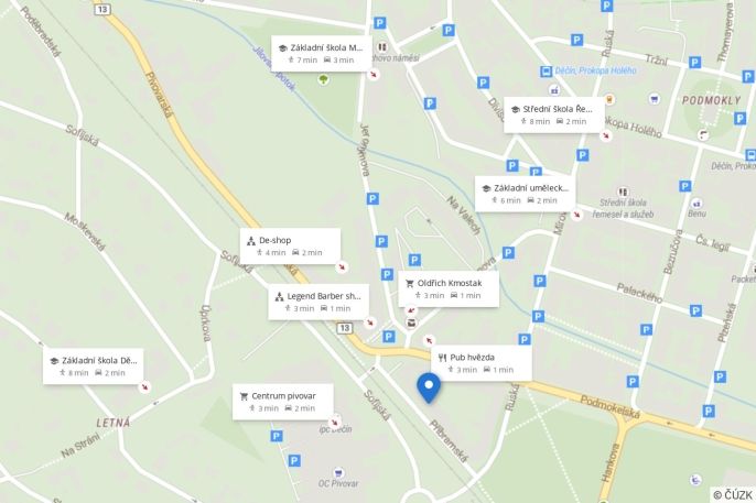 Prodej, Byt 1+1, Děčín