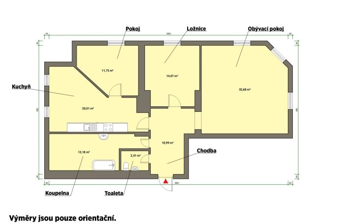 Pronájem, Byt 3+1, Mariánské Lázně