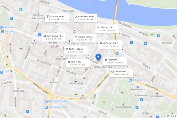 Pronájem, Obchod a služby, Kolín