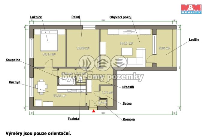 Prodej, Byt 3+1, Bezdružice