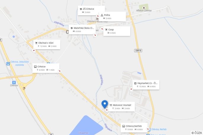 Prodej, Obchod a služby, Církvice
