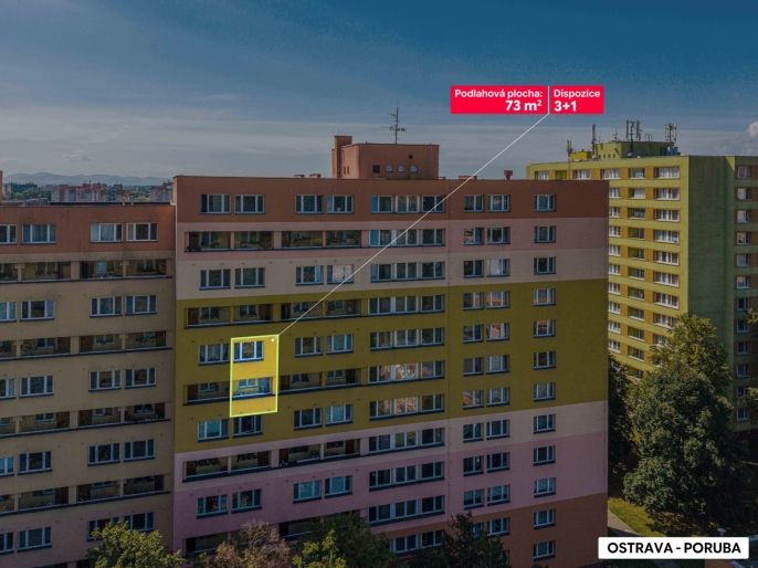 Prodej, Byt 3+1, Ostrava