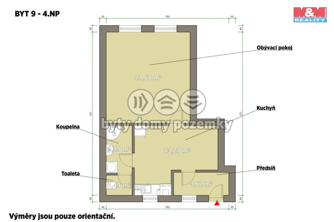 Pronájem, Byt 2+kk, Plzeň