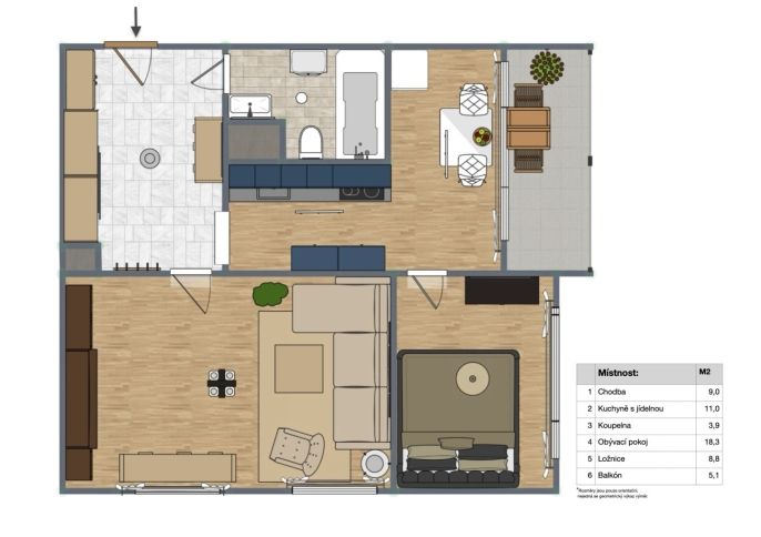 Prodej, Byt 2+1, Děčín