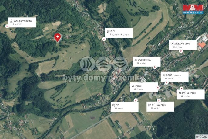 Prodej, Pozemek k bydlení, Halenkov