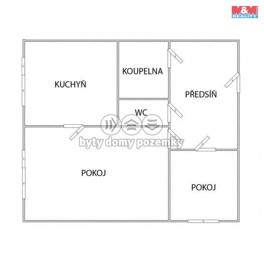 Pronájem, Byt 2+1, Most