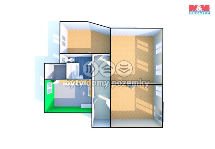 Prodej, Byt 3+1, Děčín