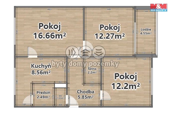 Prodej, Byt 3+1, Bor