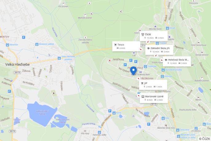 Pronájem, Byt 2+1, Mariánské Lázně