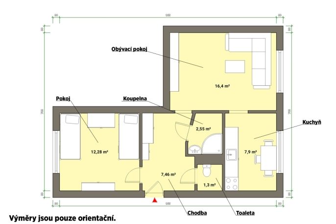 Prodej, Byt 2+1, Bukovany